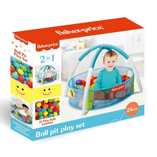 Продукт Fisher-Price - 2в1 Активен комплект с 25 бр.топки - 0 - BG Hlapeta