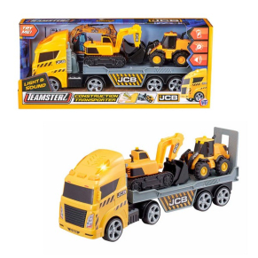 HTI TEAMSTERZ JCB - Камион с багер и фадрома със звук и светлина