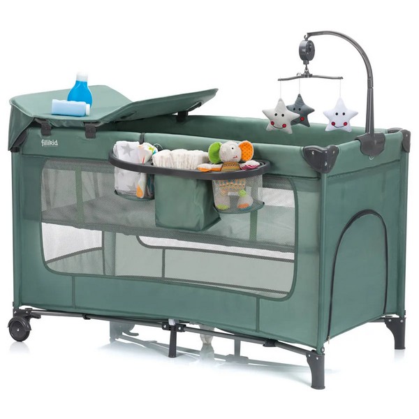 Продукт Fillikid Capri - Сгъваема кошара за сън и игра на две нива - 0 - BG Hlapeta