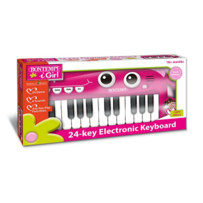 Bontempi - Електронен синтезатор с 24 клавиша, розов