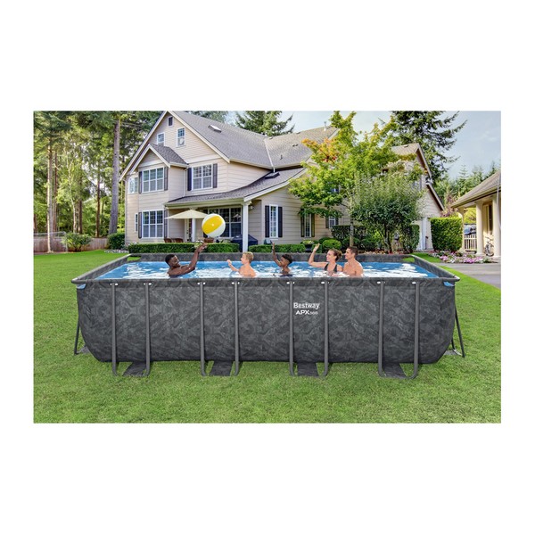 Продукт Bestway - Сглобяем басейн с тръбна конструкция APX 365 правоъгълен 549х274х132см с помпа - 0 - BG Hlapeta