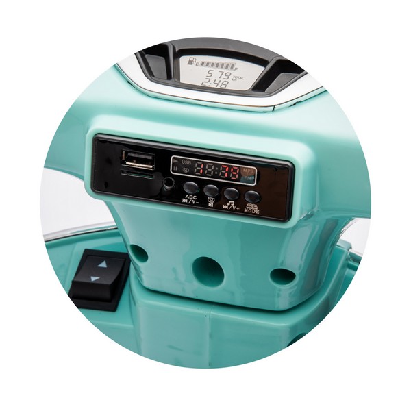 Продукт Акумулаторен мотор Vespa GTS Super 7.2V с кожена седалка - 0 - BG Hlapeta