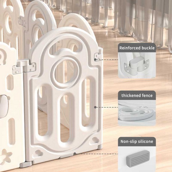 Продукт Feelkids Октопод - Бебешка ограда с баскетболен кош и табло с активности - 0 - BG Hlapeta