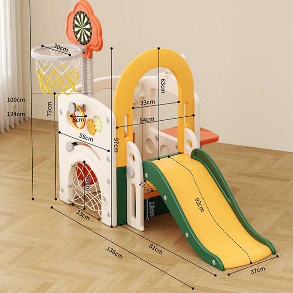 Продукт Feelkids - Мултифункционален детски комплект за игра 8 в 1 с пързалка - 0 - BG Hlapeta