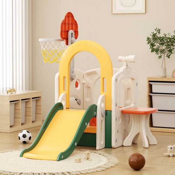 Продукт Feelkids - Мултифункционален детски комплект за игра 8 в 1 с пързалка - 0 - BG Hlapeta