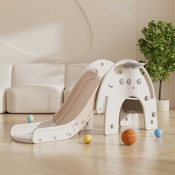 Продукт Feelkids Слонче - Детска пързалка с баскетболен кош - 0 - BG Hlapeta