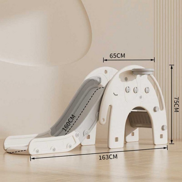 Продукт Feelkids Слонче - Детска пързалка с баскетболен кош - 0 - BG Hlapeta