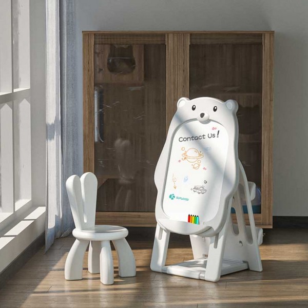 Продукт Feelkids Мече - Детски комплект от дъска за рисуване 2 в 1 и стол - 0 - BG Hlapeta