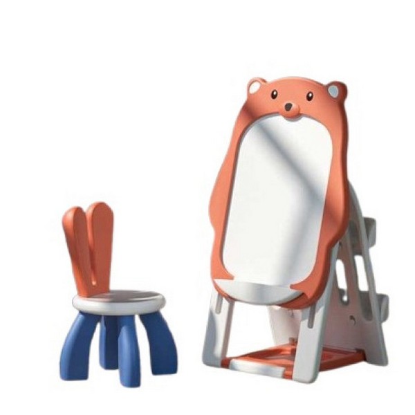 Продукт Feelkids Мече - Детски комплект от дъска за рисуване 2 в 1 и стол - 0 - BG Hlapeta