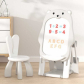 Продукт Feelkids Мече - Детски комплект от дъска за рисуване 2 в 1 и стол - 1 - BG Hlapeta