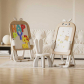 Продукт Feelkids Зайче - Детска дъска 2 в 1 с конструктор 60 части и стол - 6 - BG Hlapeta