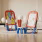 Продукт Feelkids Зайче - Детска дъска 2 в 1 с конструктор 60 части и стол - 4 - BG Hlapeta