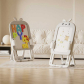 Продукт Feelkids Зайче - Детска дъска 2 в 1 с конструктор 60 части и стол - 3 - BG Hlapeta