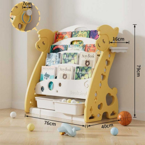 Feelkids - Детска комбинирана етажерка за книги и играчки
