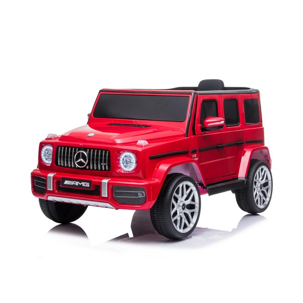 Продукт Акумулаторен Джип Mercedes AMG G63 с ЛИТИЕВО-ЙОННА батерия , с меки гуми и кожена седалка, 2025г - 0 - BG Hlapeta