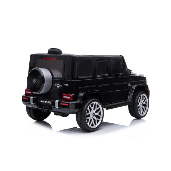 Продукт Акумулаторен Джип Mercedes AMG G63 с ЛИТИЕВО-ЙОННА батерия , с меки гуми и кожена седалка, 2025г - 0 - BG Hlapeta