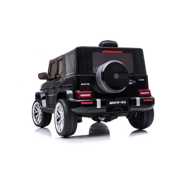 Продукт Акумулаторен Джип Mercedes AMG G63 с ЛИТИЕВО-ЙОННА батерия , с меки гуми и кожена седалка, 2025г - 0 - BG Hlapeta
