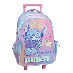 Stitch Having a Blast - Ученическа раница на колела