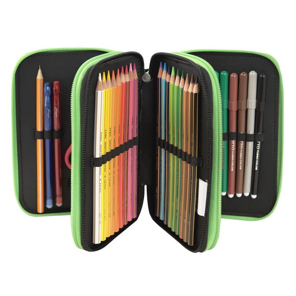 Продукт Minecraft Pixels Green - Ученически несесер със съдържание - 0 - BG Hlapeta