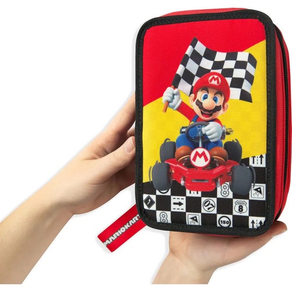 Продукт Super Mario Mariokart Red - Ученически несесер със съдържание и 3 отделения - 0 - BG Hlapeta
