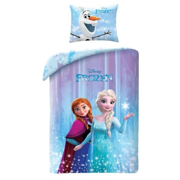 Frozen Anna,Elsa и Olaf - Детски спален комплект
