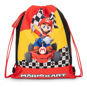 Super Mario Mariokart Red - Ученическа спортна торба
