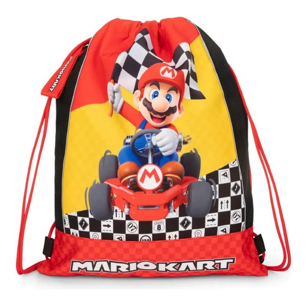 Super Mario Mariokart Red - Ученическа спортна торба