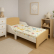 GINGER HOME - Детско Дървено Легло със Защита и Подматрачна Рамка 140/70 см