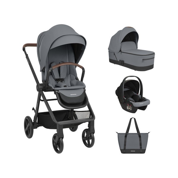 Продукт Kikkaboo Mia - Комбинирана количка 3в1 с кош за новородено - 0 - BG Hlapeta
