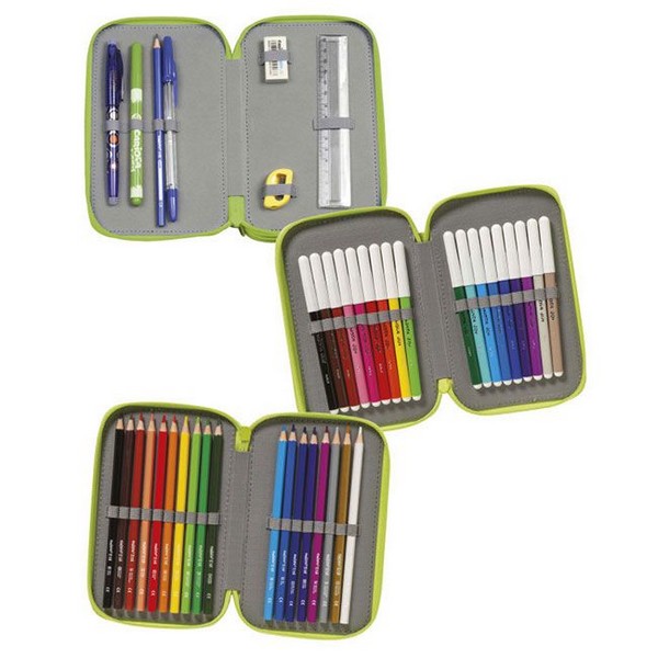 Продукт Carioca Art - Несесер за училище пълен, за оцветяване, 3 ципа - 0 - BG Hlapeta