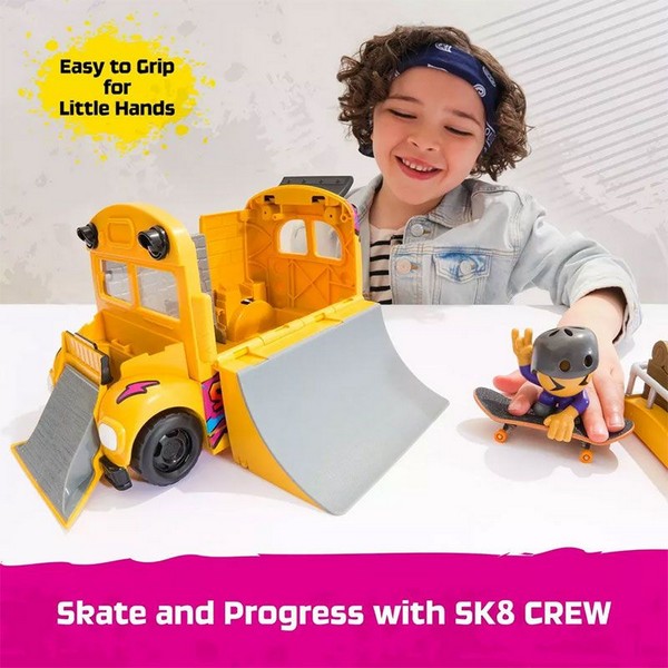Продукт Spin Master Tech Deck Ultra Sk8 bus  Игрален комплект, Рампа и фингърборд с фигурка - 0 - BG Hlapeta