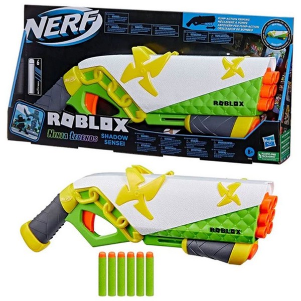 Продукт Hasbro Nerf Roblox Ninja Legends Shadow Sensei - Бластер с 5 патрона - 0 - BG Hlapeta