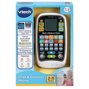 VTech Chat and Discover с музика и светлини - Бебешки образователен телефон VTech Chat and Discover с музика и светлини - Бебешки образователен телефон