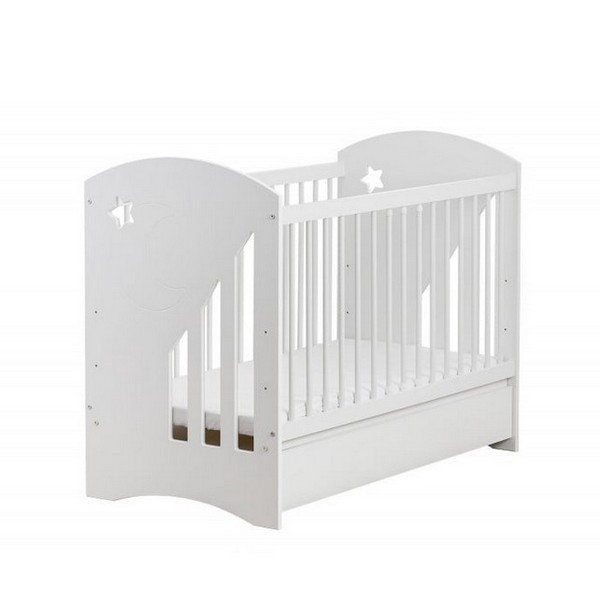 Продукт Детска стая Moon - Кошара, скрин, шкаф за повиване + матрак - 0 - BG Hlapeta