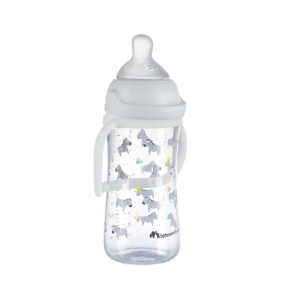 BBC PHYSIO EASY CLIP SAVANNAH - Шише с дръжки PP 270 мл. 6+м BBC PHYSIO EASY CLIP SAVANNAH - Шише с дръжки PP 270 мл. 6+м