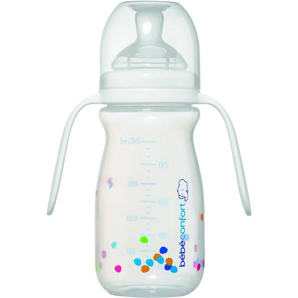 BBC NATURAL COMFORT - Шише с дръжки PP 240 мл. 4+м