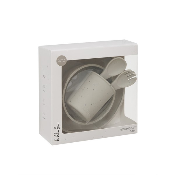 Продукт Kikkaboo Platinum Silicone - Сет за хранене 5 части - 0 - BG Hlapeta