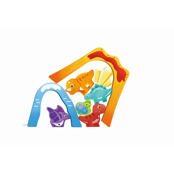 Продукт Hape Динозаври - Комплект дървен влак в кутия, 27 части - 0 - BG Hlapeta
