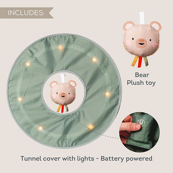 Продукт Taf Toys Светещ тунел за игра - Интерактивна играчка, 45 х 120 см - 0 - BG Hlapeta