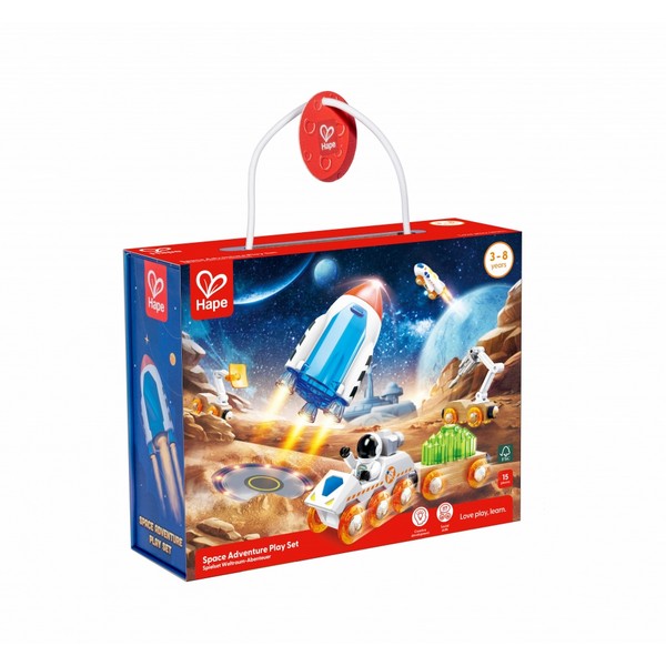 Продукт Hape Космическо приключение - Комплект за игра, 15 части - 0 - BG Hlapeta