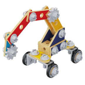 Hape - Дървена кутия с инструменти, 83 части