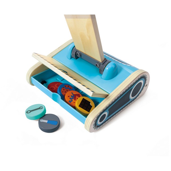 Продукт Hape Прахосмукачка робот - Детски игрален комплект, 17.5 х 18 х 58 см, 7 части - 0 - BG Hlapeta