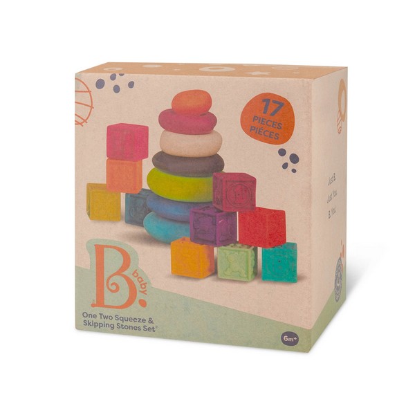 Продукт Battat Рингове за нанизване и меки кубчета - Детски сензорен комплект - 0 - BG Hlapeta