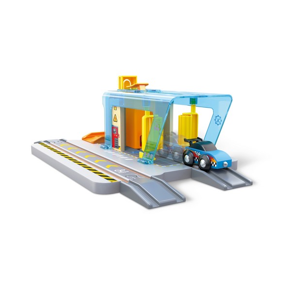 Продукт Hape - Комплект железопътен сервиз, 11 части - 0 - BG Hlapeta