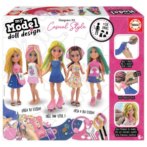 Educa Fantasy World, My Model - Образователна игра, Дизайн на кукла, Небрежен стил