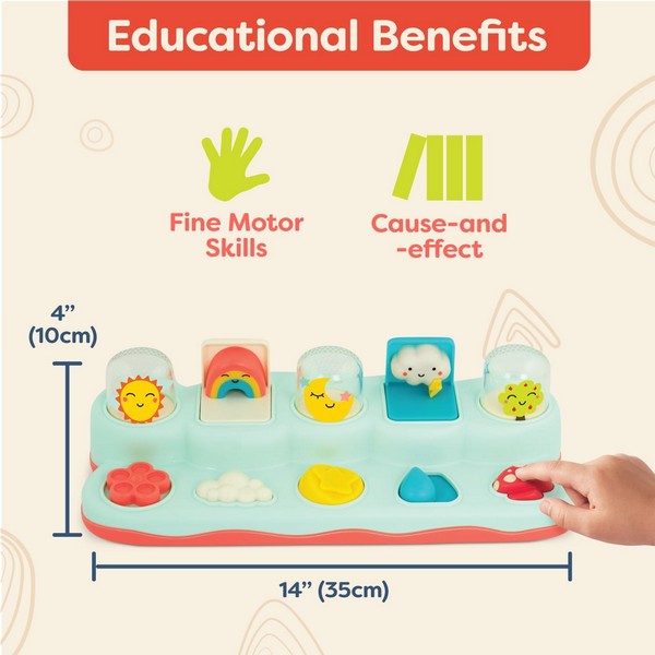 Продукт Battat Изскачащи елементи - Образователна игра - 0 - BG Hlapeta
