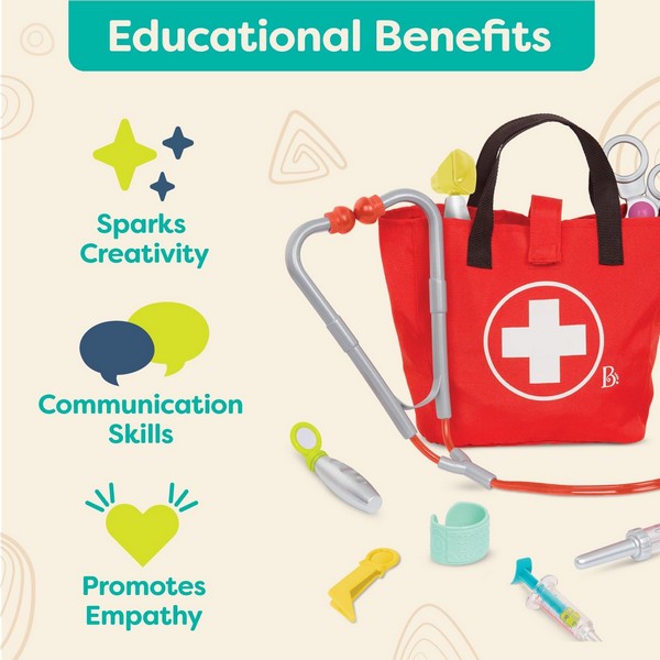 Продукт Battat - Детски докторски комплект, 11 части - 0 - BG Hlapeta