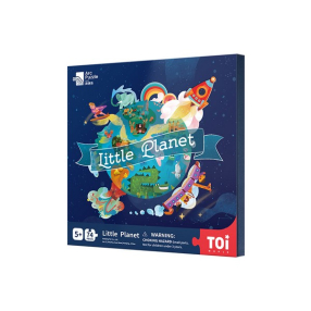 Toi World Малък самолет - Дървен пъзел, 74 части Toi World Малък самолет - Дървен пъзел, 74 части