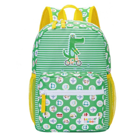 Kstationery Lemon Ribbon, Крокодил - Детска раница, 32.5 x 22 x 11 cм Kstationery Lemon Ribbon, Крокодил - Детска раница, 32.5 x 22 x 11 cм