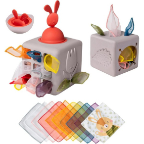 Taf Toys - Бебешка мека играчка, кутия с различни активности